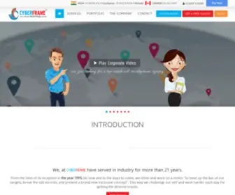 Cyberframe.in(Web Designing & Development Company In Ludhiana) Screenshot