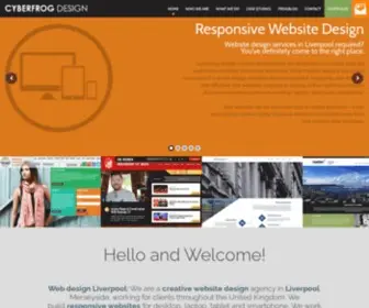 Cyberfrogdesign.co.uk(Web design Liverpool) Screenshot