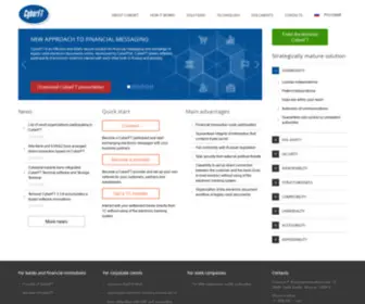 Cyberft.com(Universal system for financial data exchange and electronic documents workflow) Screenshot