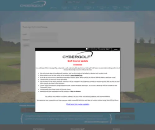 Cybergolfhelp.com(Cybergolf Help Website) Screenshot