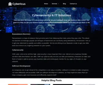 Cybericus.com(Cybersecurity, IT & Development Solutions) Screenshot