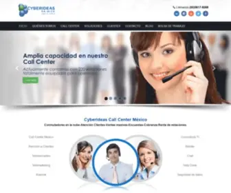 Cyberideas.com.mx(Call Center Mexico) Screenshot