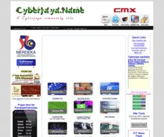 Cyberjaya.name(A Cyberjaya community site) Screenshot