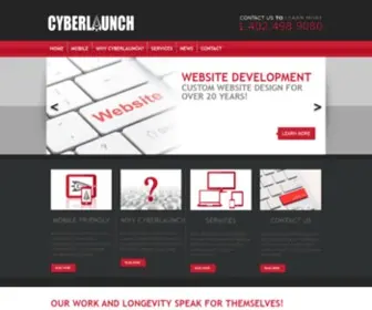 Cyberlaunch.net(Whether it's a responsive website) Screenshot