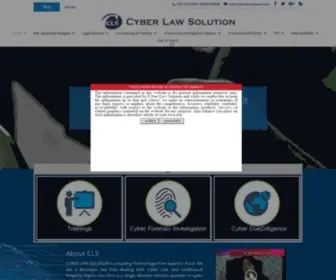 Cyberlawsolution.com(Cyber Law Solution) Screenshot