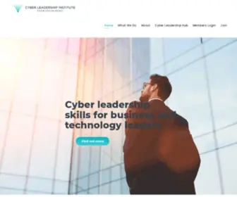 Cyberleadershipinstitute.com(Learn cyber leadership skills from cyber industry leaders) Screenshot