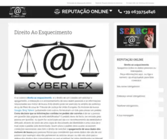 Cyberlex.xyz(Direito ao esquecimento) Screenshot