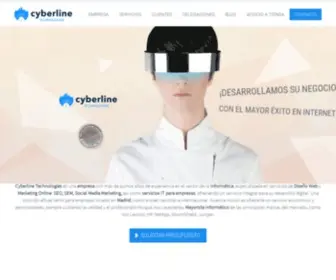 Cyberline-Computers.com(Diseño Web Madrid) Screenshot