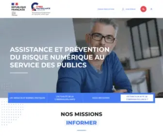 Cybermalveillance.gouv.fr(Assistance aux victimes de cybermalveillance) Screenshot