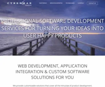 Cybermaxsolutions.com(Software Development Company) Screenshot