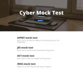 Cybermocktest.com(Cyber Mock Test) Screenshot