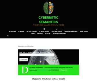 Cyberneticsemantics.com(Magazine With an AI Writer) Screenshot