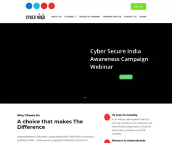 Cyberninja.co.in(Home Webinar) Screenshot