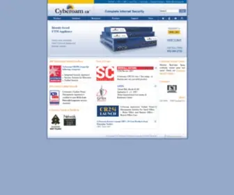 Cyberoam.ca(Unified Threat Management for Integrated Internet Security) Screenshot