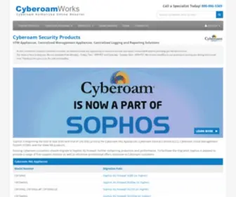 Cyberoamworks.com(Cyberoam Security Products) Screenshot