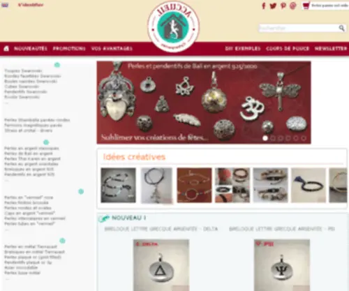 Cyberperles.com(Perles et accessoires pour la création de bijoux haut de gamme) Screenshot