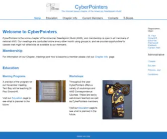 Cyberpointers.org(The Internet based chapter of the American Needlepoint Guild) Screenshot