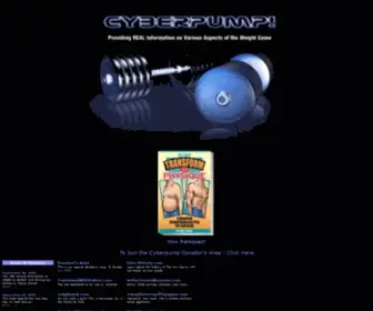 Cyberpump.com(The Home of High Intensity Training (HIT)) Screenshot