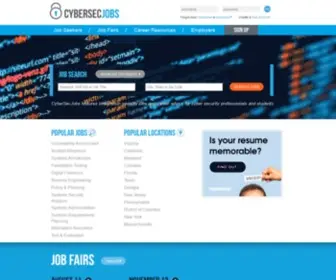 CybersecJobs.com(Cyber security jobs) Screenshot