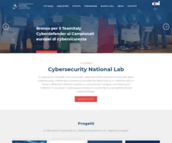 Cybersecnatlab.it(Cybersecurity National Lab) Screenshot