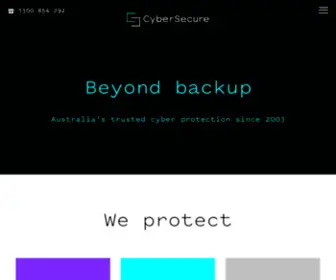 Cybersecure.com(Managed cyber protection) Screenshot