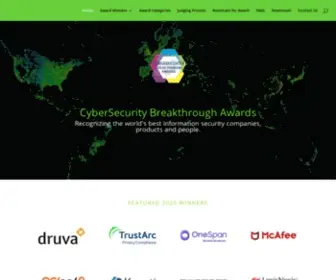 Cybersecuritybreakthrough.com(CyberSecurity Breakthrough Awards) Screenshot