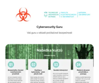 Cybersecurityguru.cz(Domu) Screenshot