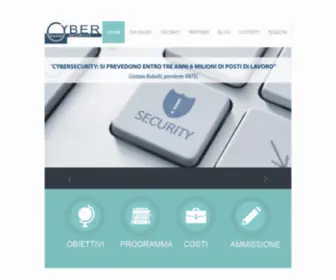 Cybersecuritymaster.it(Cyber Security Master) Screenshot