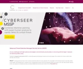 Cyberseer.net(A flexible customer focused approach to security challenges) Screenshot