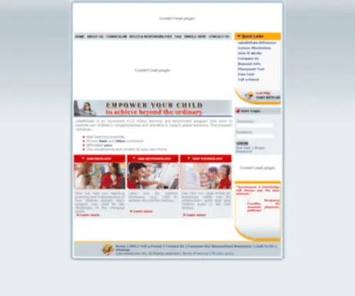 Cybershala.com(Homeschool website cybershala follows singapore math curriculum and) Screenshot