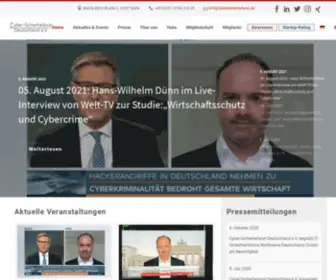 Cybersicherheitsrat.de(Cybersicherheitsrat Deutschland) Screenshot