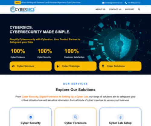 Cybersics.com(Cyber World Innovators) Screenshot