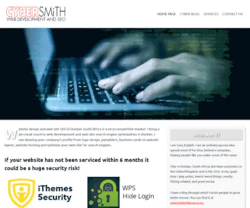 Cybersmith.co.za(Cybersmith Web Design and hosting) Screenshot