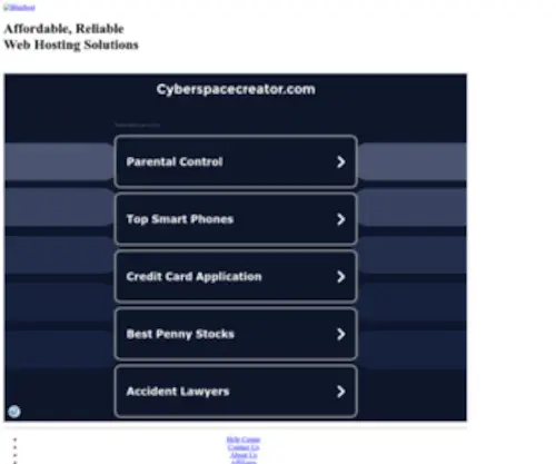 Cyberspacecreator.com(Cyberspacecreator) Screenshot