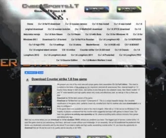 Cybersports.lt(Counter-strike 1.6 download free game) Screenshot