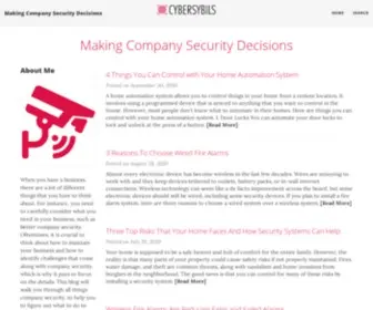 Cybersybils.com(Making Company Security Decisions) Screenshot