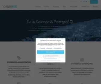 Cybertec.at(Ihr professioneller Partner für Data Science und PostgreSQL) Screenshot