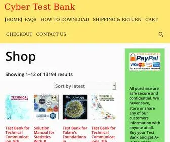 Cybertestbank.com(Cyber Test Bank) Screenshot