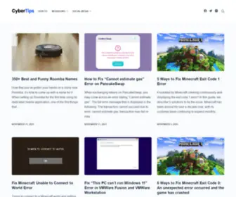 Cybertips.io(Tips, Guides, and How-Tos for All Things Tech) Screenshot