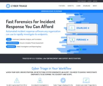 Cybertriage.com(Cyber Triage) Screenshot