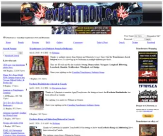 Cybertron.ca(Canadian Transformers News and Discussion) Screenshot