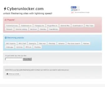 Cyberunlocker.com(Unlock filesharing sites) Screenshot