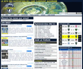 Cybervulcans.net(ASM Rugby et tous ses supporters) Screenshot