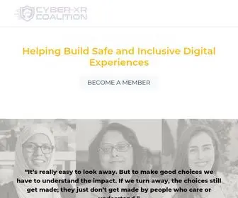 Cyberxr.org(Help building Safe and Inclusive Digital Experiences) Screenshot