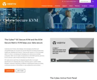 Cybex.com(Secure KVMs) Screenshot