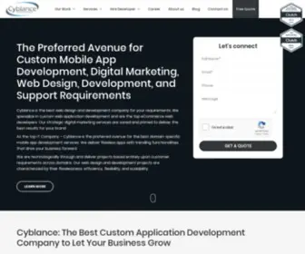 CYblance.com(Top Web and Mobile Application Development Company) Screenshot