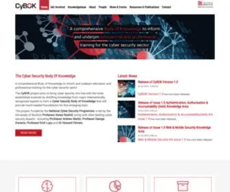 Cybok.org(Cyber Security Body of Knowledge) Screenshot