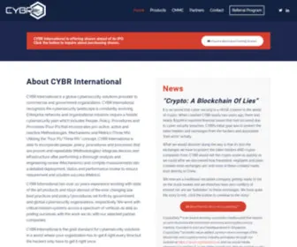 CYbrinternational.com(Cyber Security solutions for critical mission systems) Screenshot