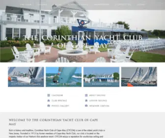 CYCCM.com(Corinthian Yacht Club Of Cape May) Screenshot