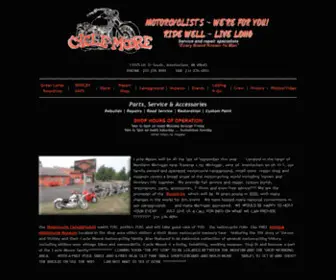 CYcle-Moore.com(Cycle-Moore Motorcycle Campgrounds and Independent Motorcycle Shop, Interlochen, Michigan) Screenshot